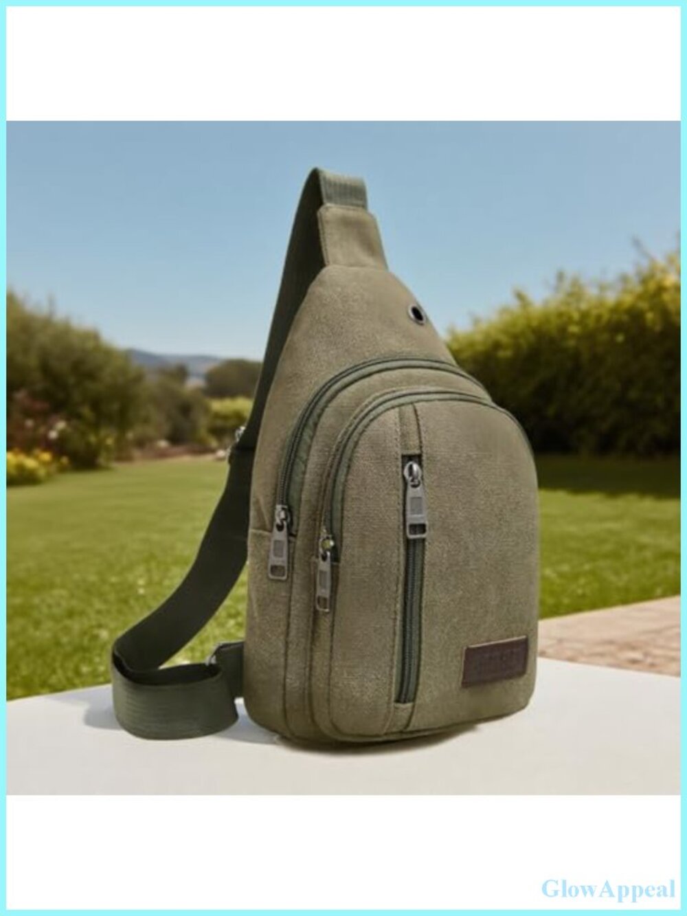Canvas Crossbody Bag Durable Stylish Travel Daily Use